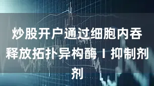 炒股开户通过细胞内吞释放拓扑异构酶Ⅰ抑制剂